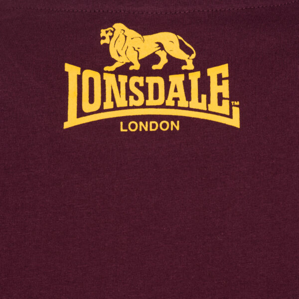 LONSDALE T-Shirt "Logo" | Vint. Oxblood – Bild 3