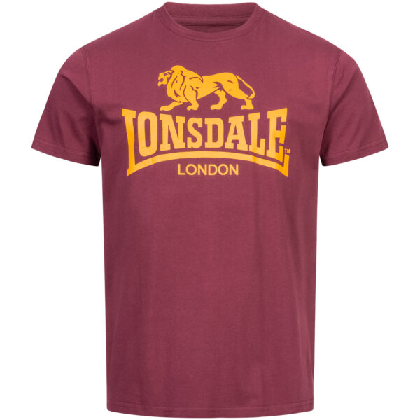 LONSDALE T-Shirt "Logo" | Vint. Oxblood