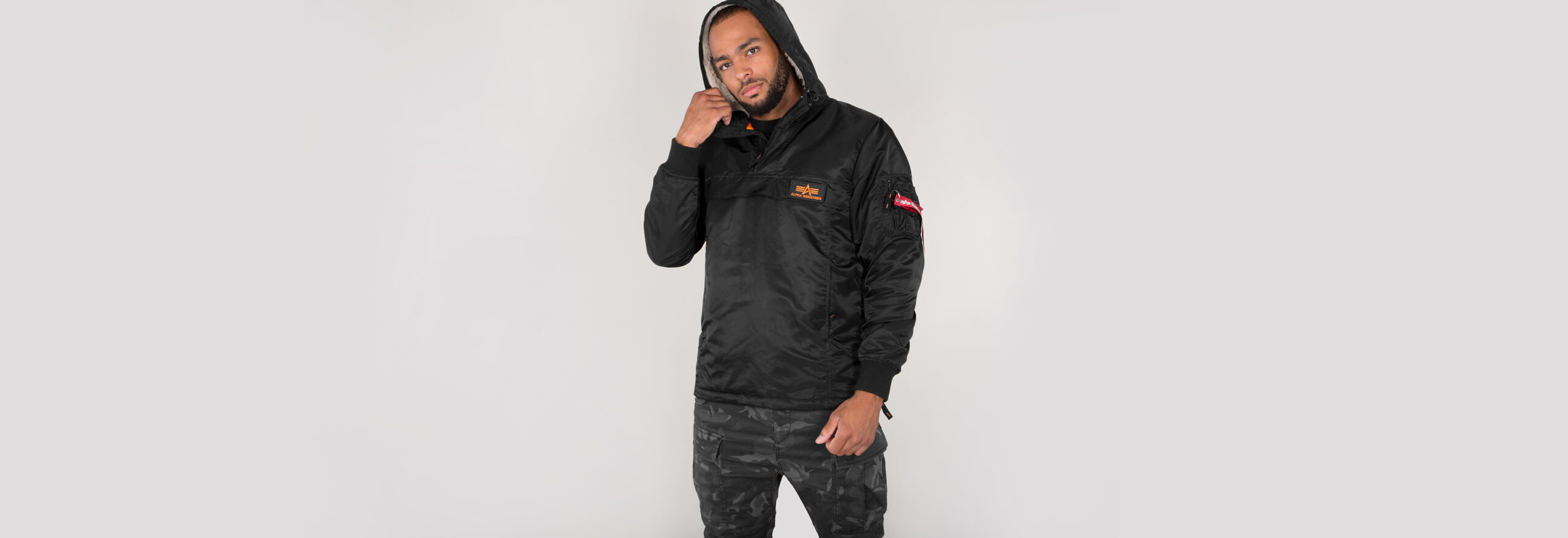 ALPHA INDUSTRIES HPO Anorak | Black - Code 69 street- & sportswear