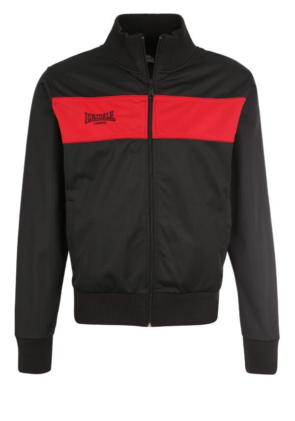 LONSDALE Trainingsjacke "Alnwick" | Black / Red