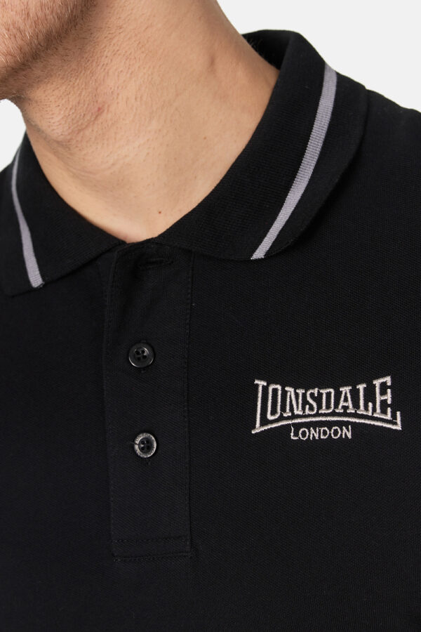 LONSDALE Poloshirt "Causton" | Black – Bild 5