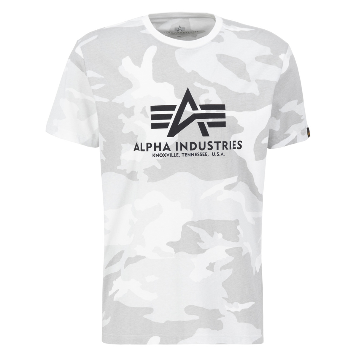 ALPHA INDUSTRIES Basic T Camouflage | White Camo - Code 69 street- &  sportswear