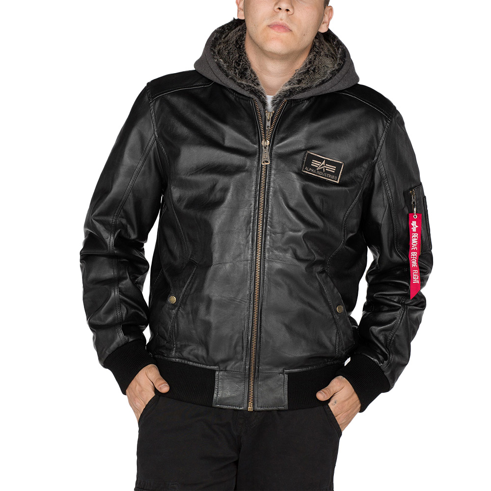 ALPHA INDUSTRIES MA 1 D Tec Leather Black Code 69 street
