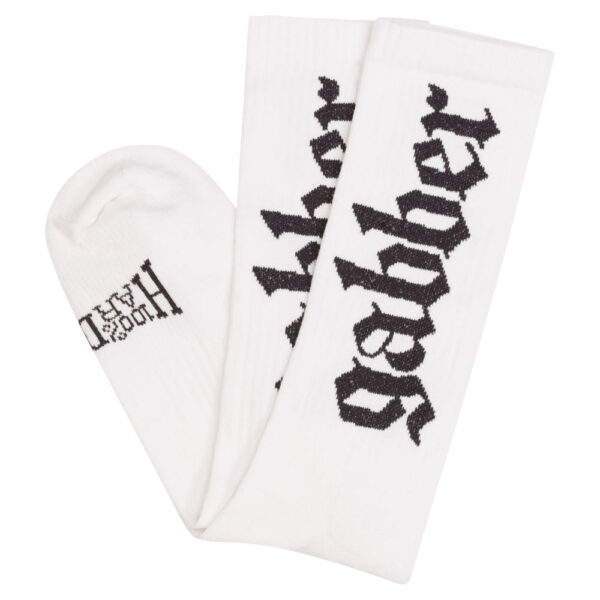 100% HARDCORE Sport Socken "Gabber" | Weiß / Schwarz