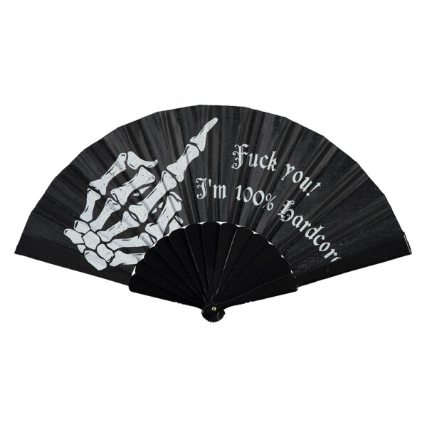 100% HARDCORE Fächer "F*ck You" | Black