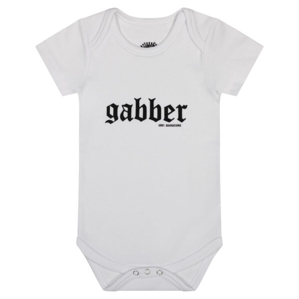100% HARDCORE Baby Romper "Gabber" | White