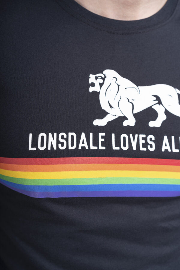 LONSDALE T-Shirt "Nelson" | Black – Bild 3