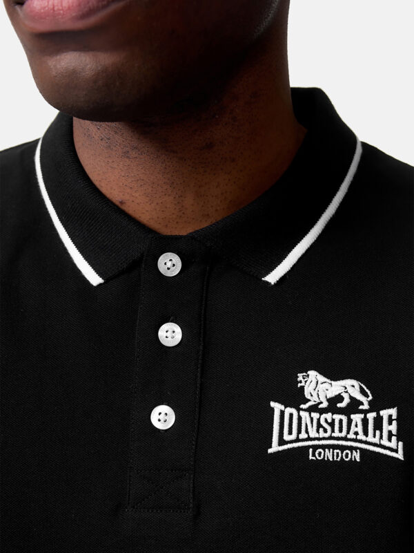 LONSDALE Poloshirt "Ballygalley" | Black – Bild 3