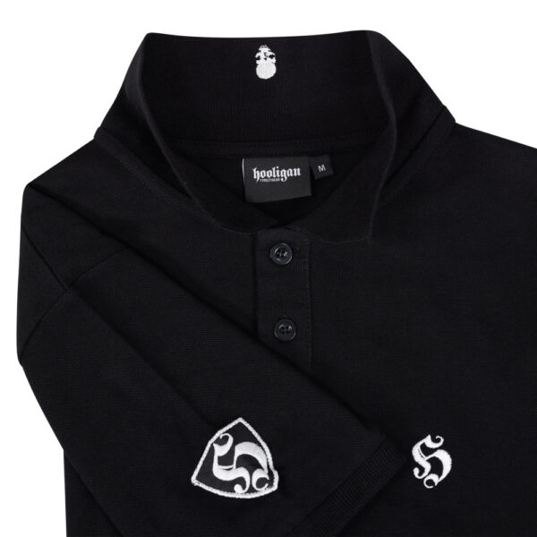 HOOLIGAN Polo Shirt "Essential" | Black – Bild 4